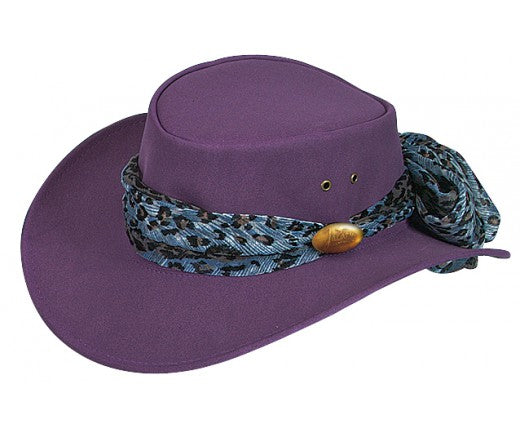 Jacaru Hats Alice PU Suede - Purple