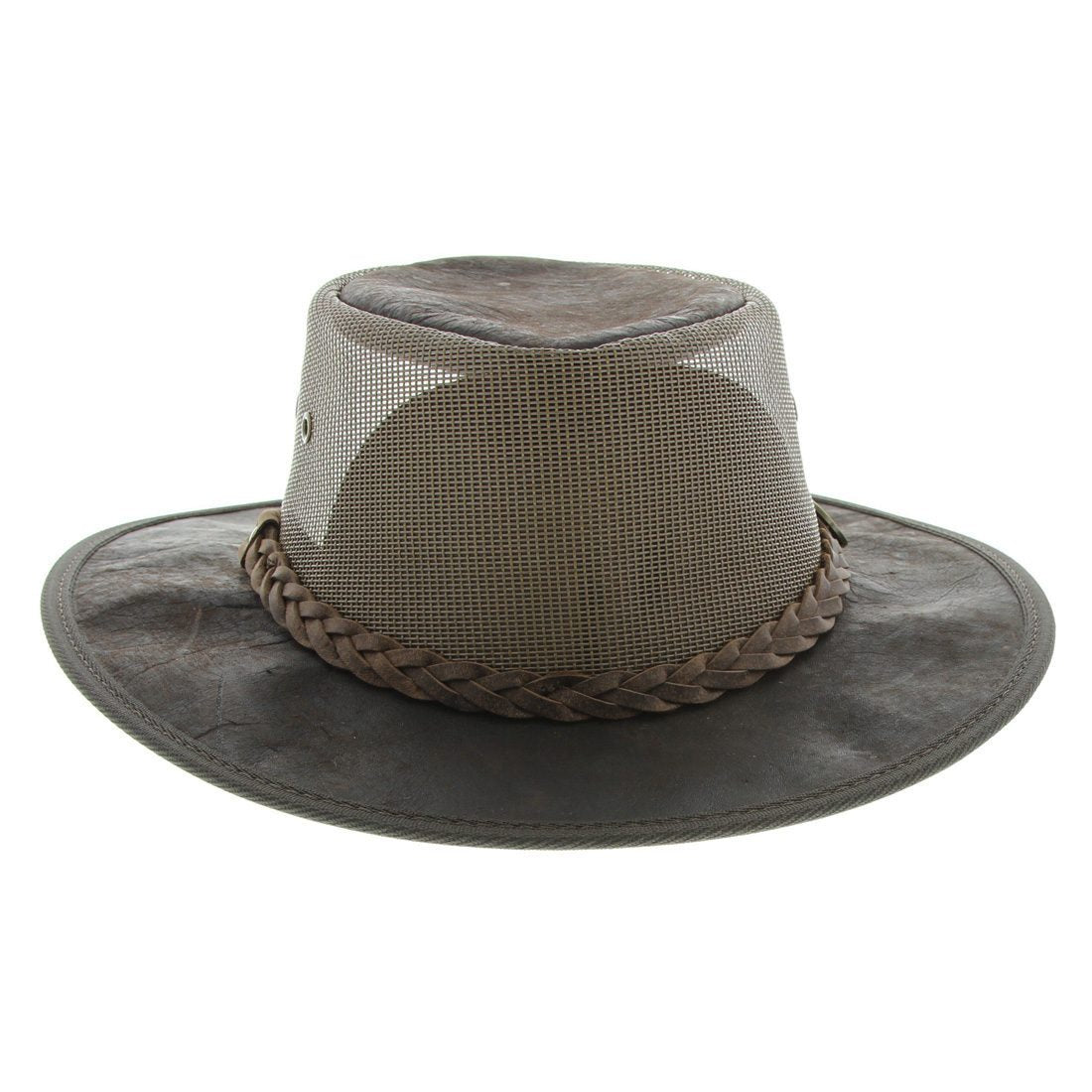 Barmah 1038BC Squashy Kangaroo Cooler Hat - Dark Brown
