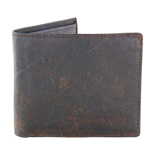 Barmah Kangaroo Leather 1 Fold Wallet - Vintage