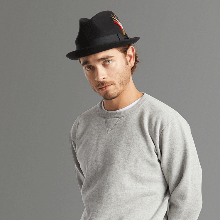 Brixton top black fedora