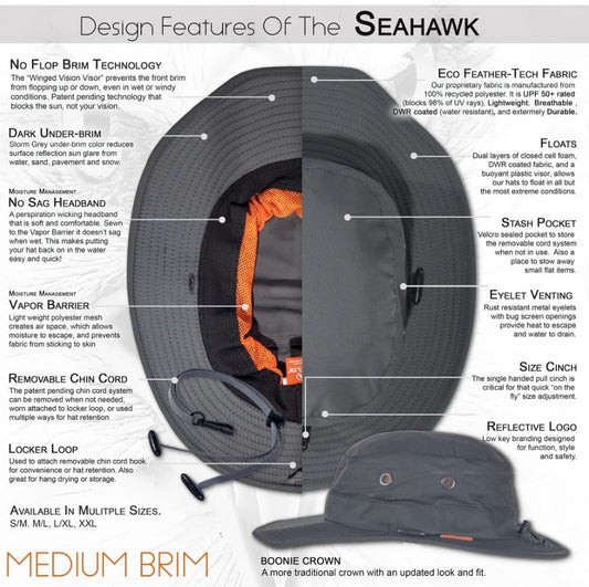 Shelta Hats Seahawk Adventure Hat - Storm Grey