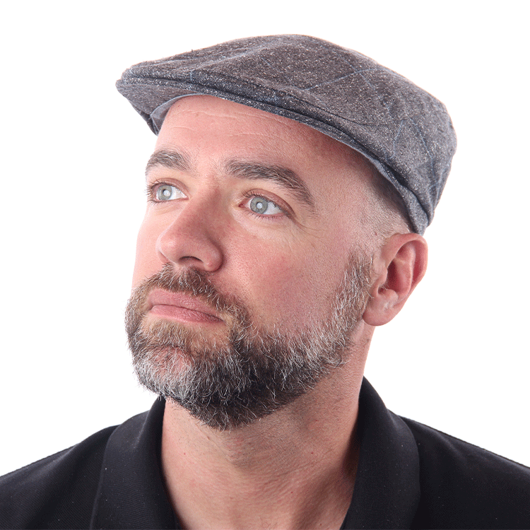 Failsworth Silk Mix Sports Cap Grey Blue Hats By The Hundred