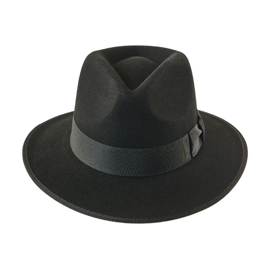 GC Hats Indy Felt Fedora - Black