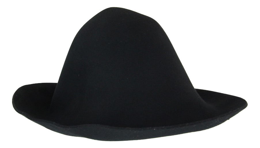 GC Hats Hillbilly Wool Felt Hood Hat - Black