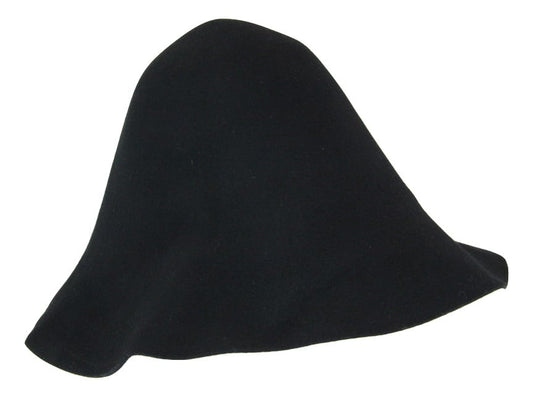 Wool Felt Hillbilly Hood Hat - Black