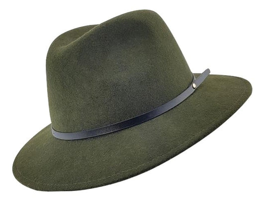 Stanton Eloise Premium Felt Fedora Olive Green – Hats By The Hundred
