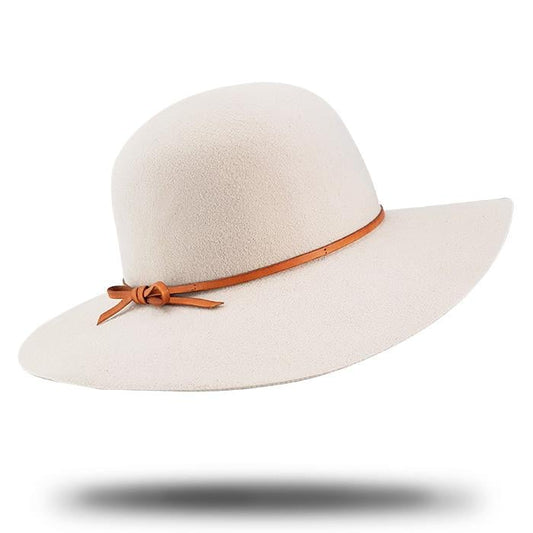 HW Collection Evalina Wide Brimmed Hat - Sand