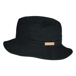 HW Collection Frank Washed Bucket Hat - Black