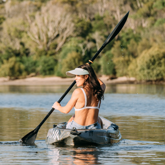Kooringal Ladies Push On Visor Ellen - White