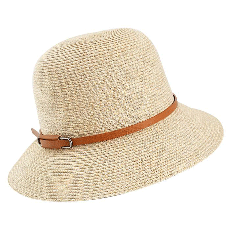 HW Collection Camille Cloche Hat - Natural