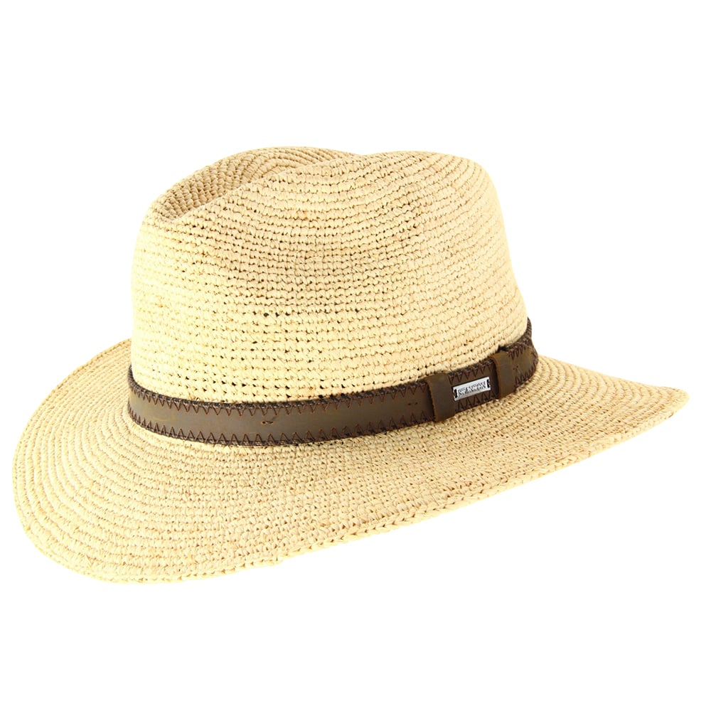 Stanton Raffia Safari Hat - Natural