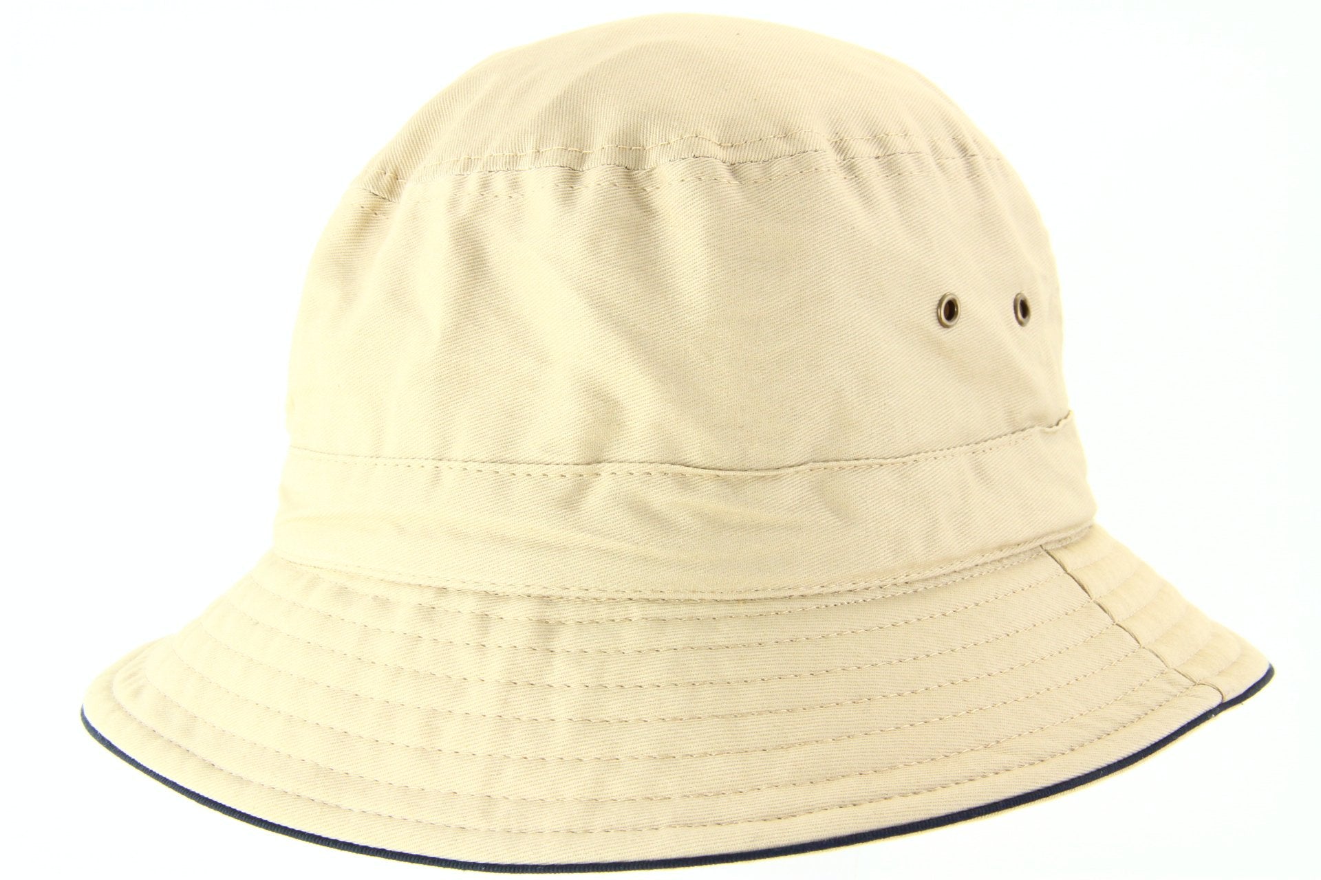 Cancer Council Jester Cotton Bucket Hat - Khaki/Navy