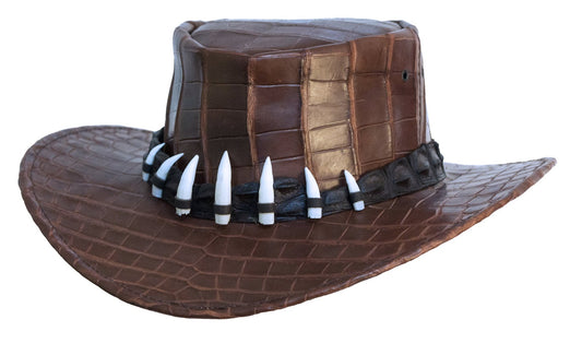 Jacaru Hats Darwin Crocodile Hat - Brown