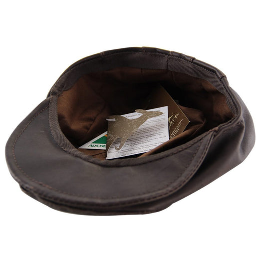 Jacaru Hats Kangaroo Skin Drivers Cap - Brown