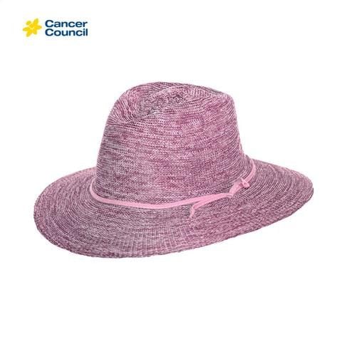 Cancer Council Ladies Jacqui Mannish Hat - Old Rose Pink