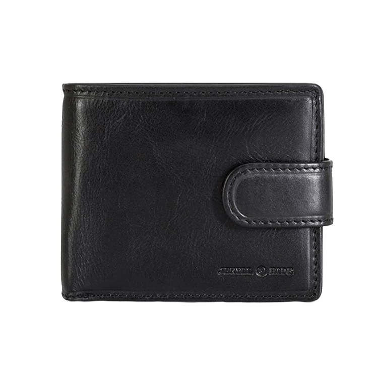 Jekyll & Hide Bifold Wallet with Coin and ID Window - Black