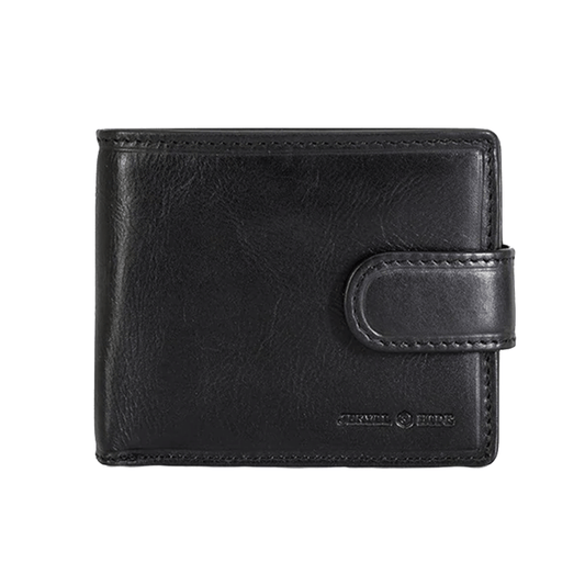 Jekyll & Hide Bifold Wallet with Coin and ID Window - Black