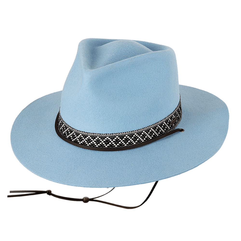 Kooringal Ladies Wide Brim Hat Phoenix - Faded Denim Blue