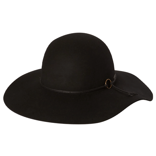 Kooringal Ladies Wide Brim Forever After Black Hats By The Hundred