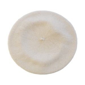 HW Collection Wool Beret - Ivory