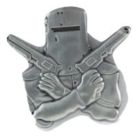 Ned Kelly Hat Pin - Antique Silver