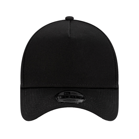 New Era Blank 9FORTY A Frame Cap - Black/Grey