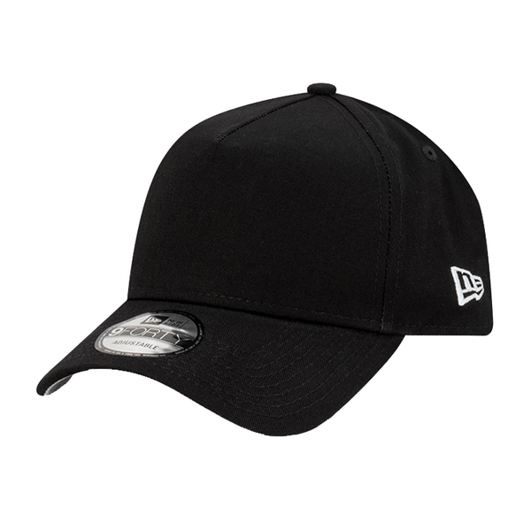 New Era Blank 9FORTY A Frame Cap Black Grey Hats By The Hundred