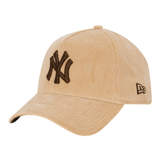 New Era New York Yankees 9FORTY A Frame Corduroy Cap - Camel/Walnut/Ivory