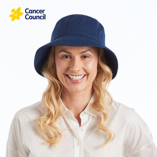 Cancer Council Tamzin Bucket Hat - Navy