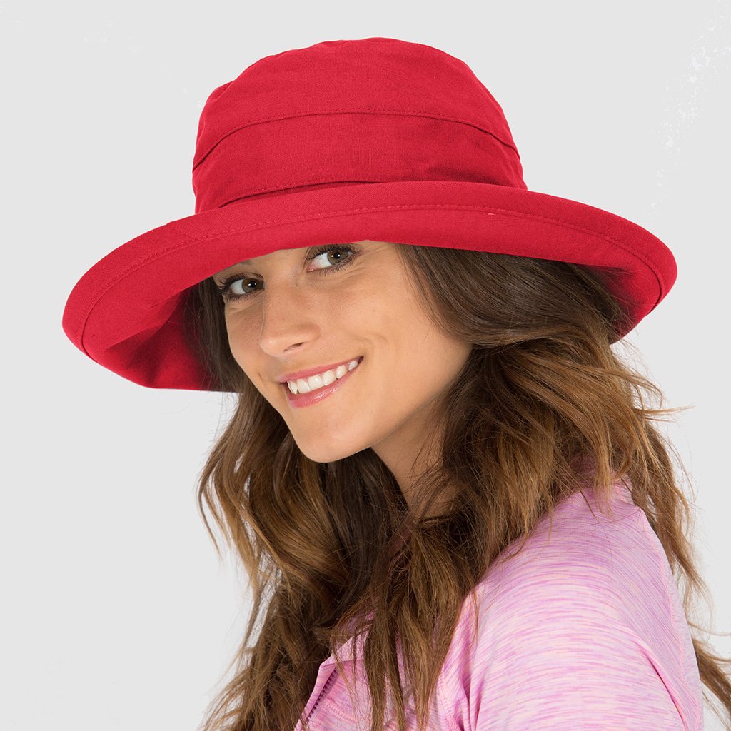 Cancer Council Ladies Essential Traveller Hat - Poppy