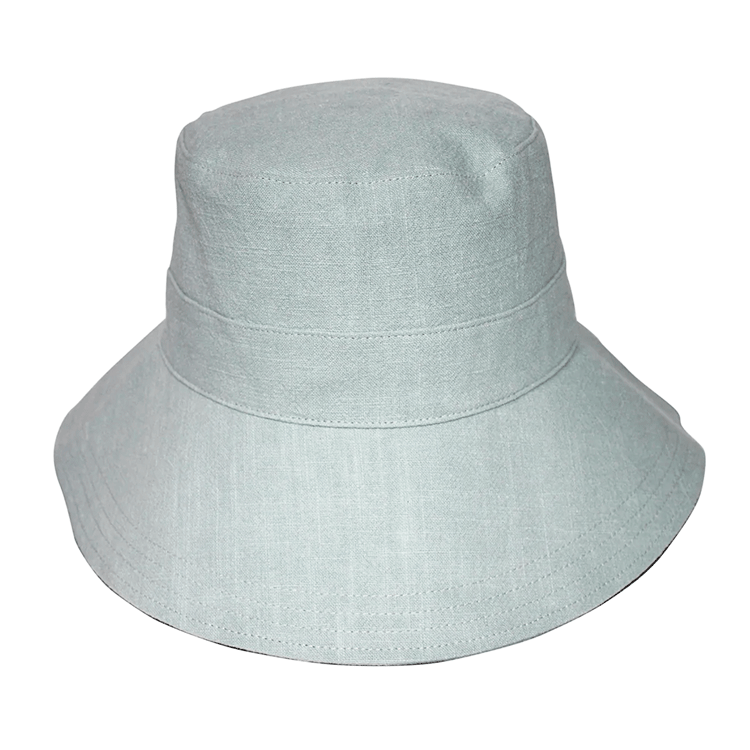 Rigon Fifi Linen Bucket Hat - Blue