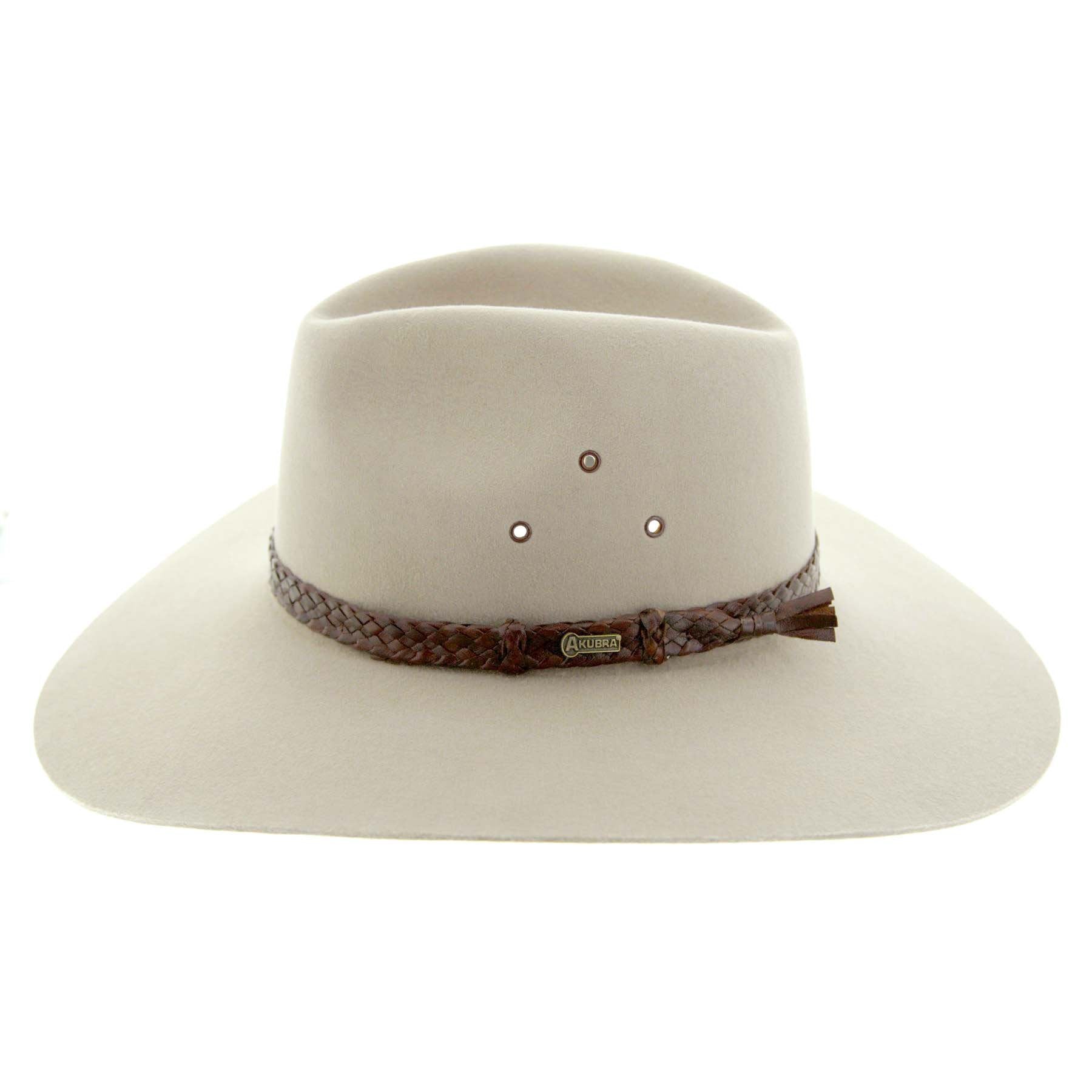 Men's Akubra Territory Fur Felt Australian Western Hat: Size: 64cm Sand