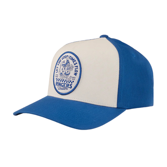 Ringers Western Rowdy Baseball Cap - Snorkel Blue/White