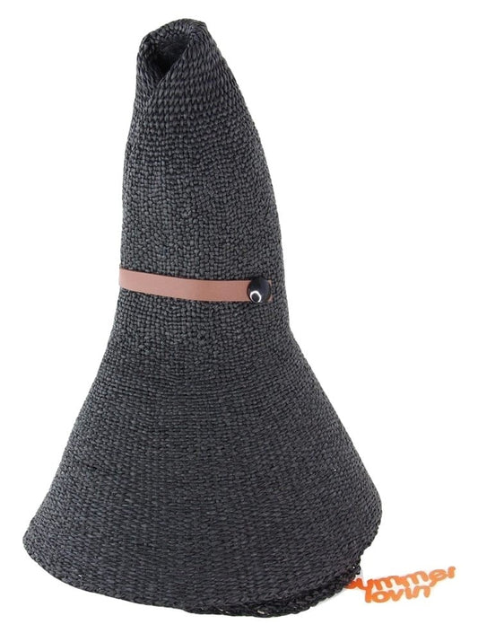 Summer Lovin' Rollable Raffia Sun Hat - Black