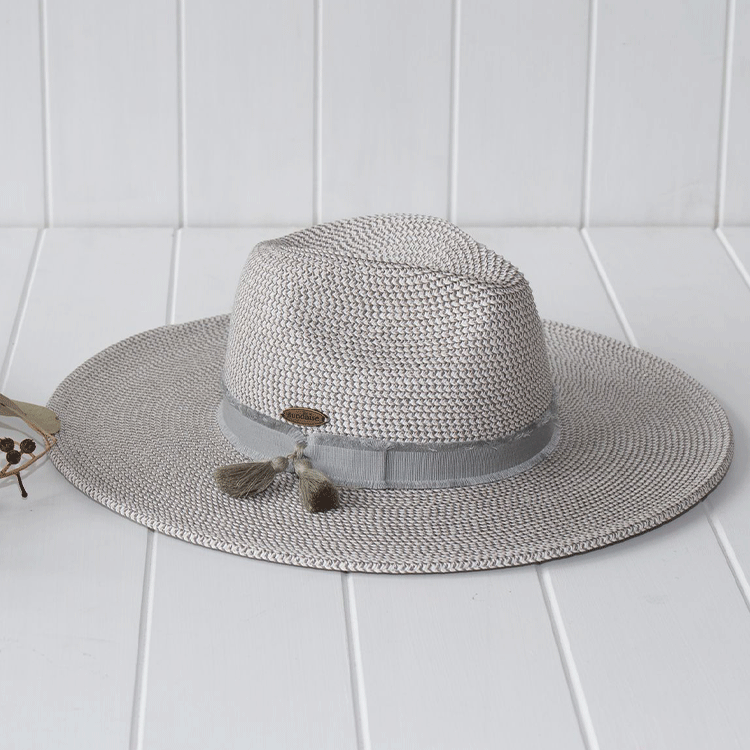 Sundaise Ellen Wide Brim Panama - Grey – Hats By The Hundred