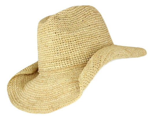 Sundaise Chloe Cowboy Hat - Natural