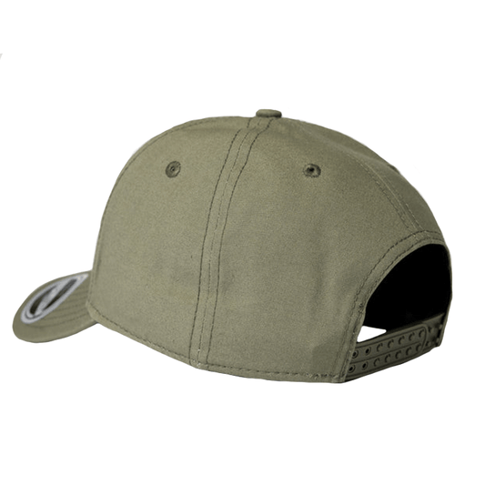 Uflex 6 Panel Recycled Cotton Baseball Cap - Olive