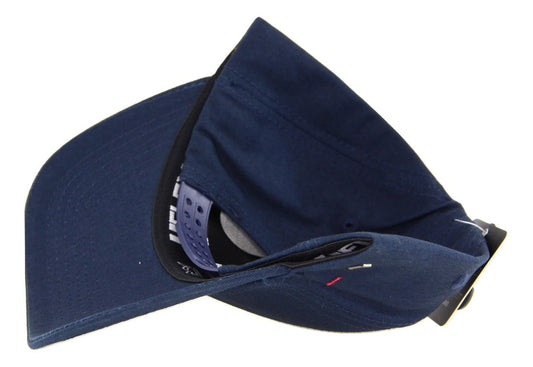 UFLEX 5 Panel Snapback Curved Cap - Navy